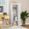 Tall Storage Cabinet with 4 Shelves for Bathroom and Living Room